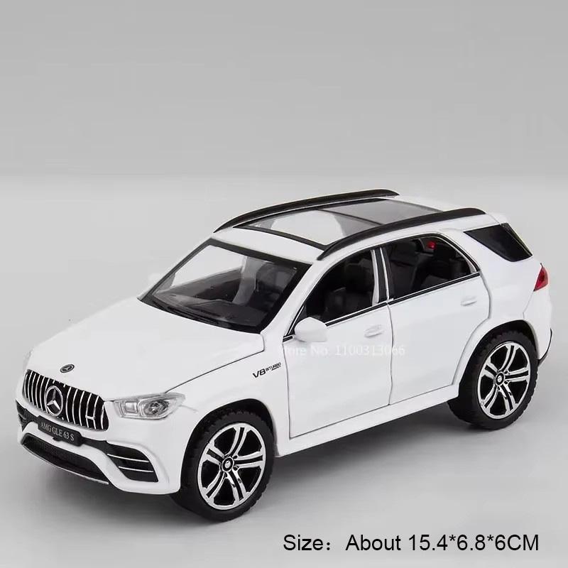 1:32 Scale Alloy SLS GLE 63S Cars Model Toys Sound Light Miniature Toy Car 4 Doors Opened Vehicle Boys Birthday Collection Gifts