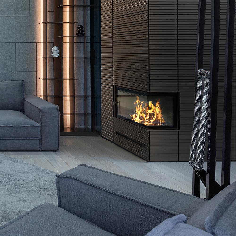 Water Heating Fireplace KRATKI MBA Right 17 kW Ø 200