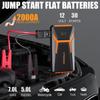 V6 Pro 2000A Portable Jump Starter for 7L Gas/5L Diesel, Includes 15W USB-A Charger