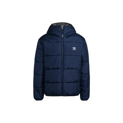 Bluza z kapturem zapinana na zamek Originals z logo w jednolitym kolorze Męska odzież wierzchnia Niebieska HM2462