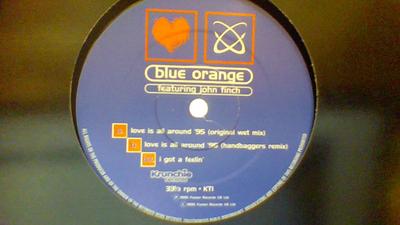 12inch Record BLUE ORANGE, JOHN FINCH - Love Is All Around '95 KTI Krunchie Record 1995 UK Dance & Electronica Used
