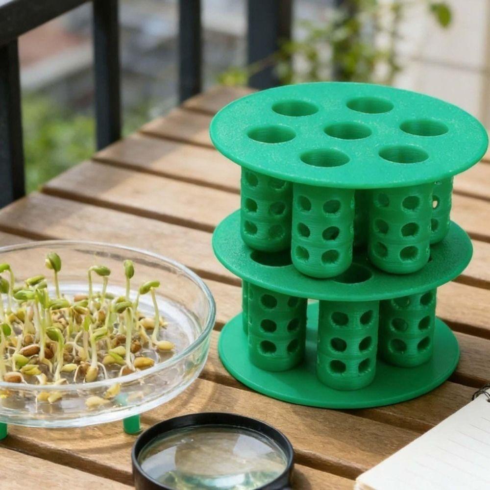 7-Hole Seed Germination Tray No Soil Space-Saving Garden Nursery Pot Easy Setup Plant Growing Tool