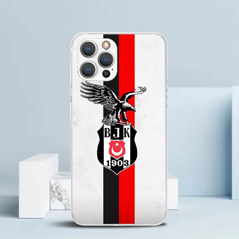B-Besiktas B-BJK Zachte Cover voor iPhone 16 17 Air 15 14 Pro Max 16E Telefoonhoesje 13 Mini 12 11 7 SE 8 Printpatroon Passende Hoesjes 16 17
