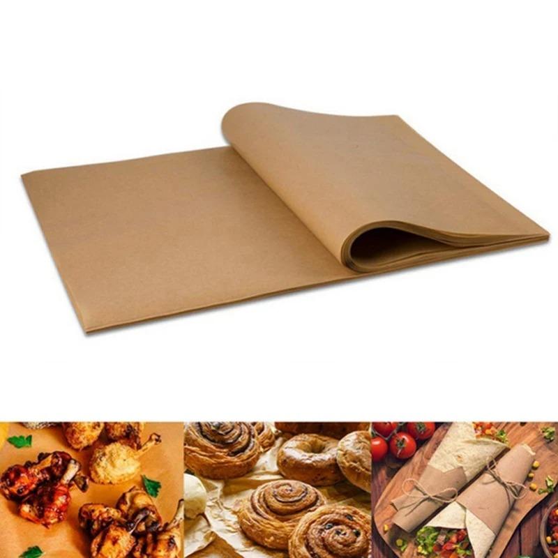 200 PCS Parchment Paper Precut Baking Sheets , Oil-Resistant, High-Temperature Baking Paper for Cooking, Roasting, and Food Prep