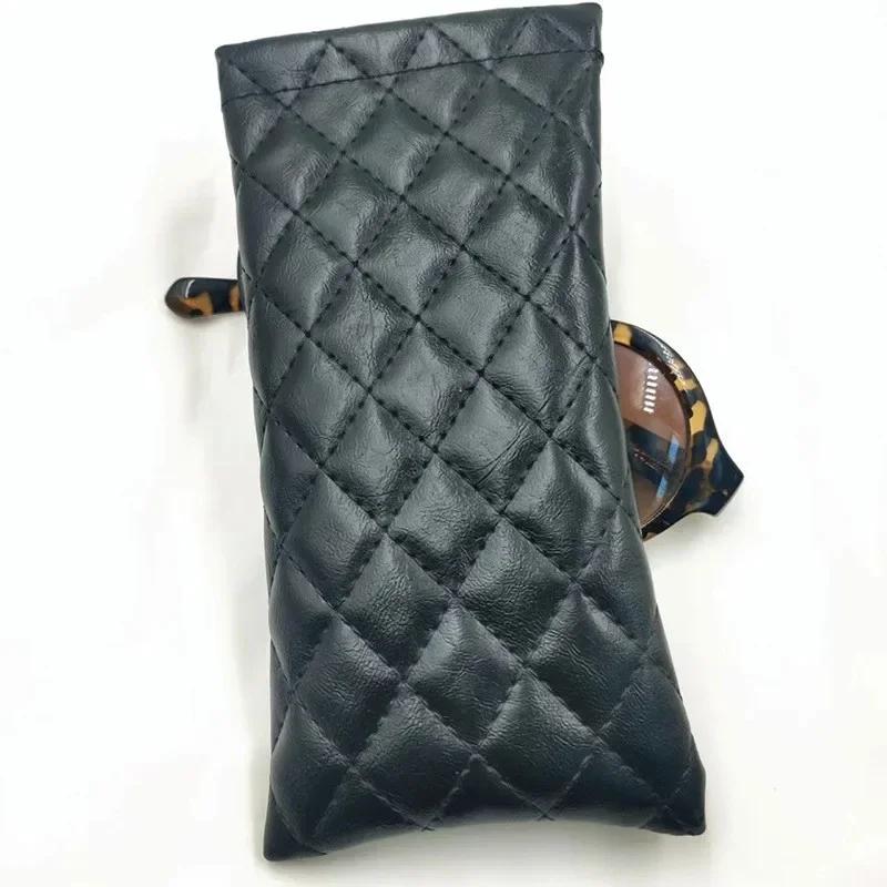 PU Leather Sunglasses Bag Glasses Case Drawstring Pocket Mobile Phone Pouch Wallet Storage Cases Waterproof Eyewear Glasses Bag