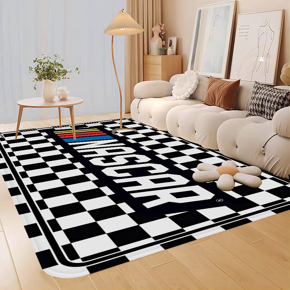 N-NASCARS Racing Car Floor Mat Rectangle Anti-slip Home Soft Badmat Front Door Indoor Outdoor Mat Hotel Decor Mat