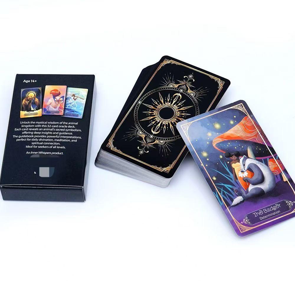 10.5*6.3cm The Wild Soul Oracle Cards - 52 Animal Wisdom Deck - Spiritual Guidance & Meditation Tool for Beginners & Experts