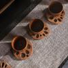 Dining Decor Wooden Coasters Anti-scald Mat Lotus Root Slice Wood Pads Coffee Mug Pad Tea Cup Mats