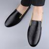 Genuine Leather Men Casual Shoes Fashion Slip On Formal Shoes Soft Comfy Lazy Shoes Loafers Lightweight Walking Shoes Mocassins