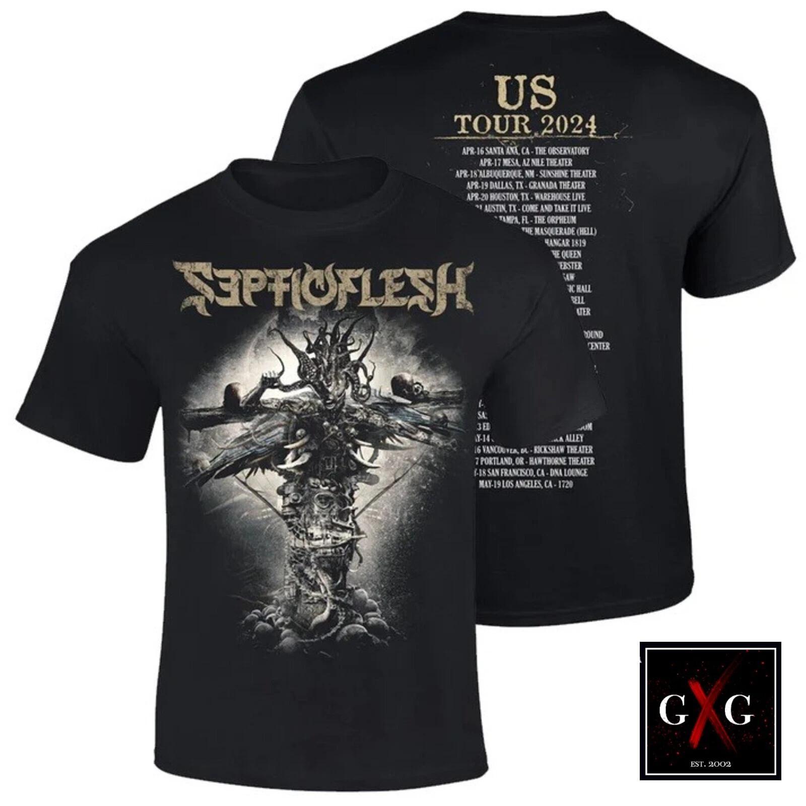 SEPTICFLESH cd lgo A DREADFUL MUSE US TOUR Officl SHIRT XL New modern primitive XL