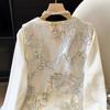 Women's Double-Sided Embroidered Chinese Style Vest and Loose Shirt Set for Spring and Autumn 2025