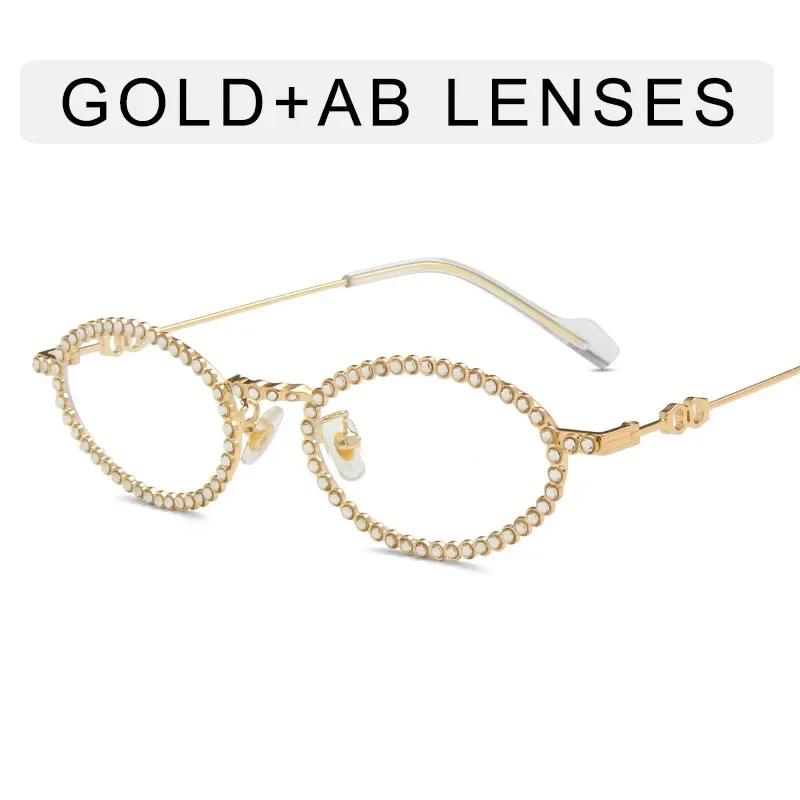 

Декоративные овальные солнцезащитные очки со стразами, женские винтажные дизайнерские солнцезащитные очки, металлическая оправа, женские модные очки, Gafas De Sol золотистый