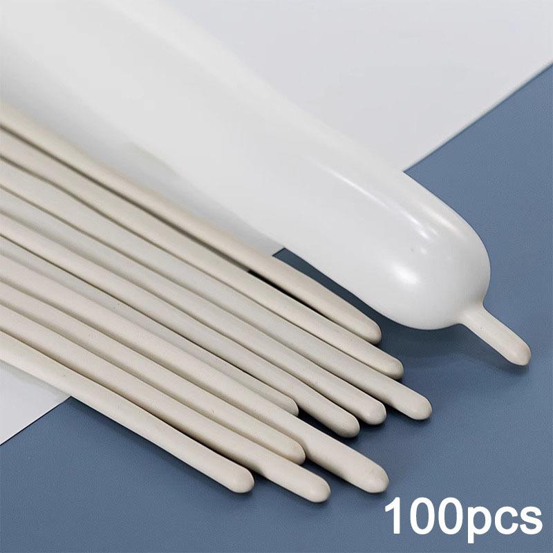 100pcs White Long Balloons for Tying Arch Twisting Balloon for Birthday Wedding Party Decorations