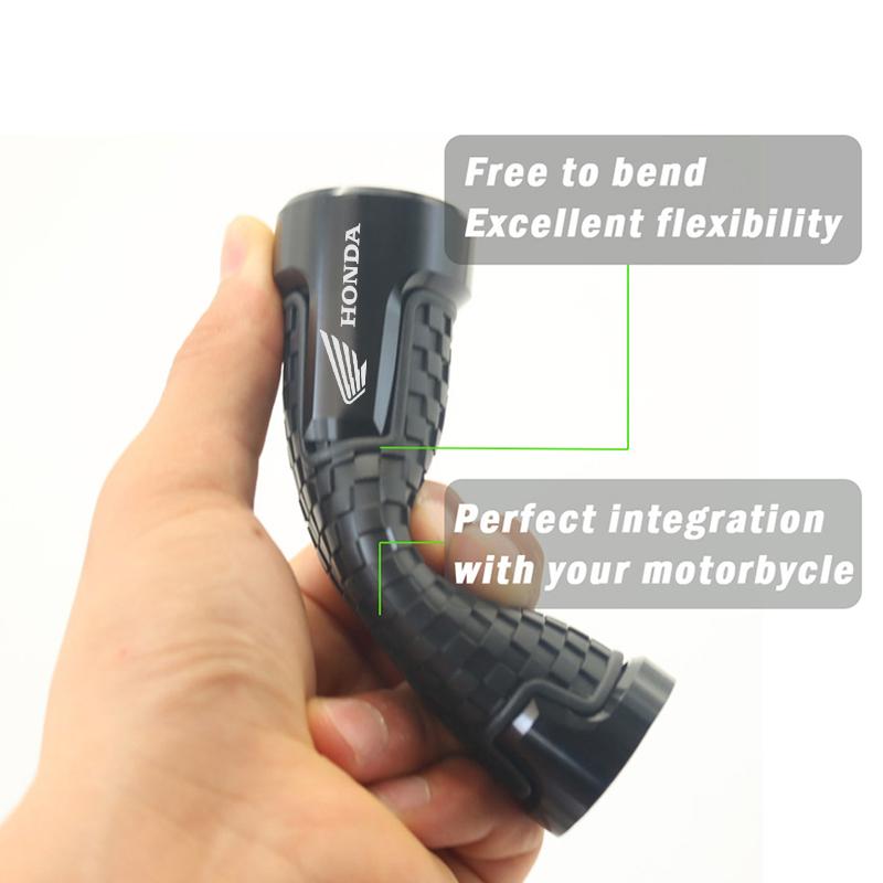 PYYG6 2PCS Motorcycle Handlebar Grips CNC PVC Handle Bar Rubber Gel Grips For Honda CBR 125R 954 600 F4i 650F 650R 1100XX 1000F