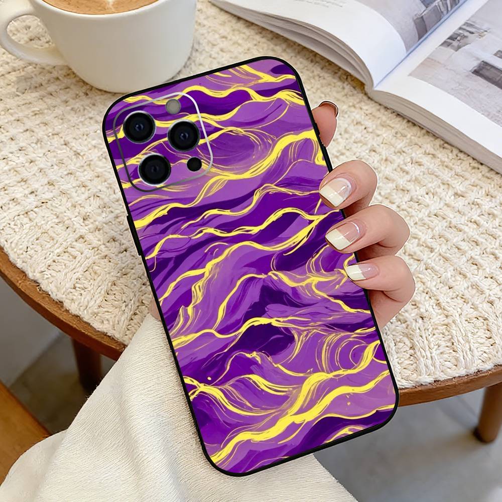 Modern Art Wave Phone Case Silicone Soft For IPhone 17 16 15 14 13 12 11 X XR Plus Pro Max Plus