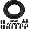 EVIL ENERGY 6AN Fuel Line Kit, 6AN Hose Nylon Stainless Steel Braided Fuel Line With 14PCS Fitting Adapter Kit CPE 20FT