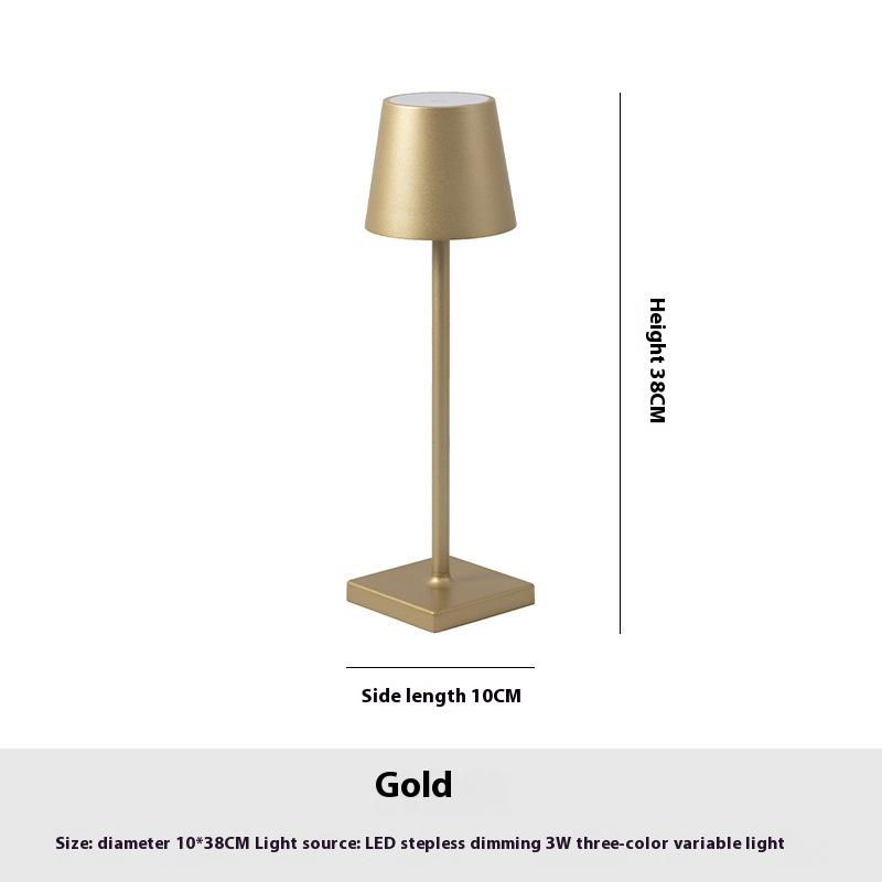 

New Hotel Cordless Usb Rechargeable Table Lamp Poldina Touch Switch Table Lamp for Bedroom Hotel Living Room Restaurant changeable золотой