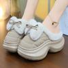 Fashion New high heeled slippers winter clogs shoes women's warm platform indoor outdoor slipper ladies fashion furry mule plush slipper