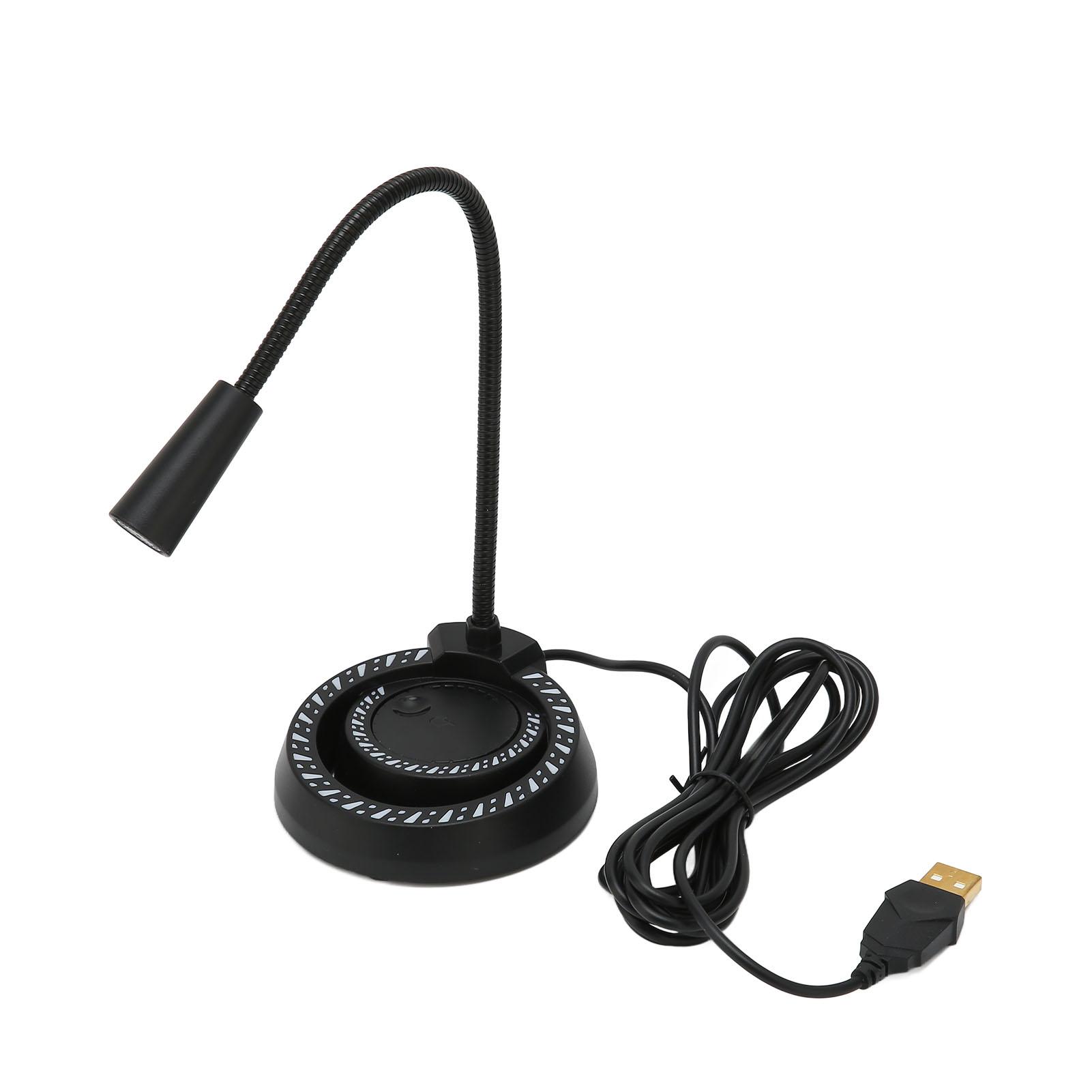 

Computer Microphone Smart Noise Reduction Stable Clear 360 Degrees Sound Pickup Sensitive USB Microphone