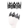 Leather Crown Unisex King Queen Gothic Crown Halloween Masquerade Cosplay Wedding Birthday Party Costume Accessories Props