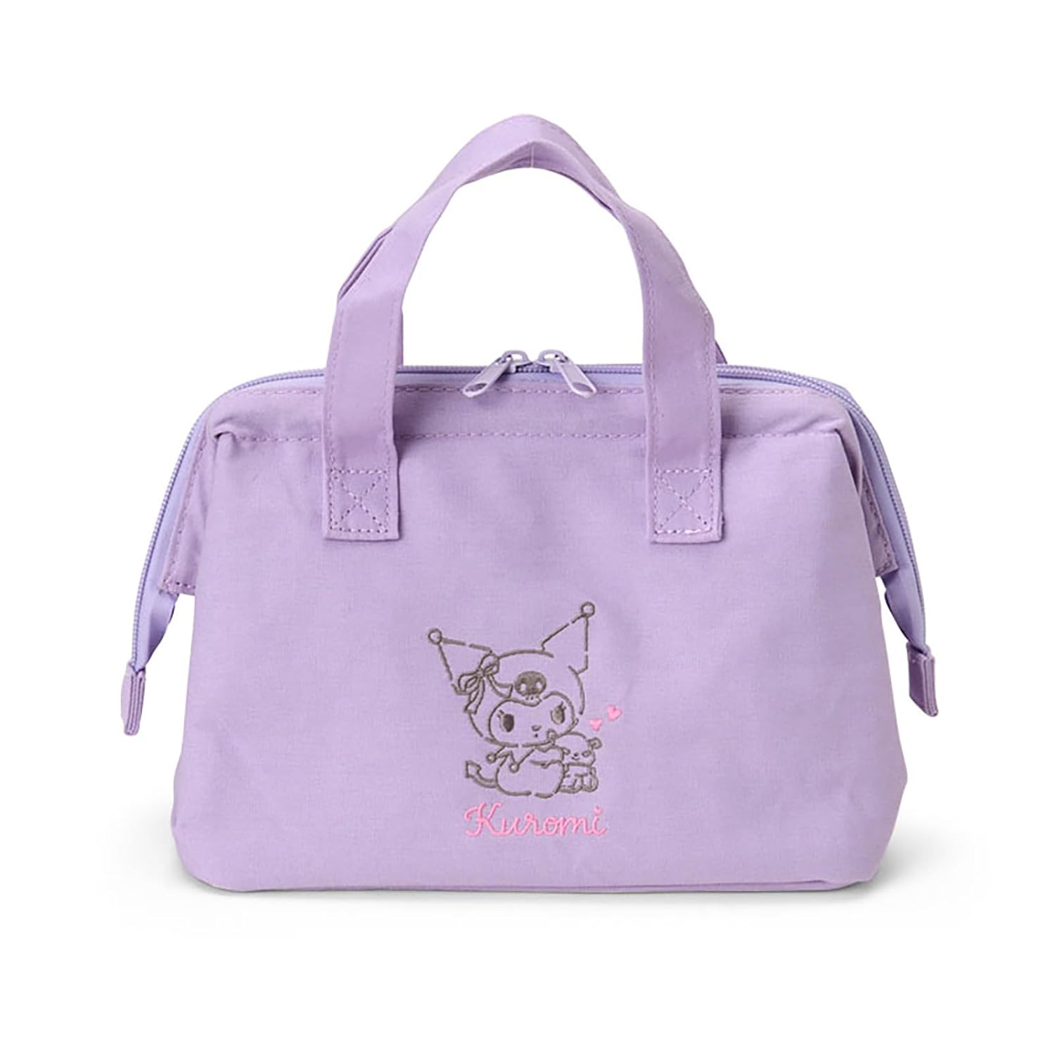 Sanrio Wire-Included Insulated Lunch Bag Kuromi Gusset Bento Box Holder Tote 298484