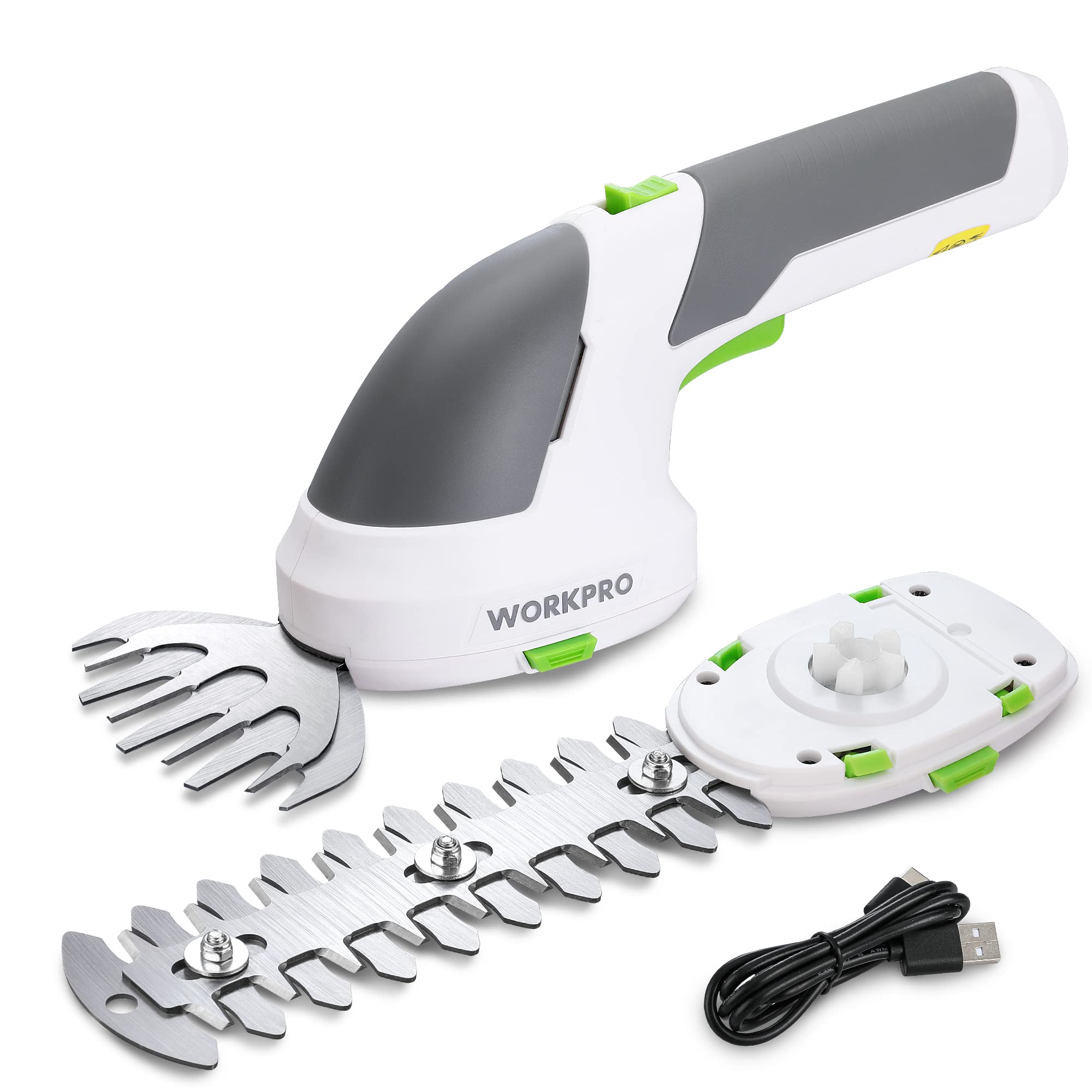 

Кнопка WORKPRO Lawn Double Safety поставляется с 2 ножницами Ширина среза Триммер Ширина среза Садоводство [Safety Evolution] Машинка для стрижки газонов/сада/изгороди, белый