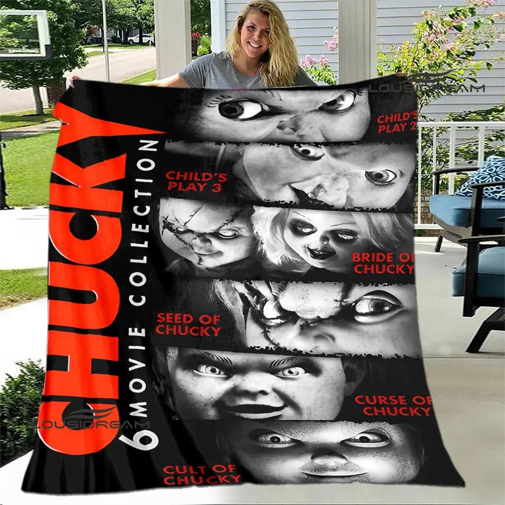 Horror movie Cult of Chucky printing blanket warm blanket soft and comfortable blanket Home travel blanket birthday gift