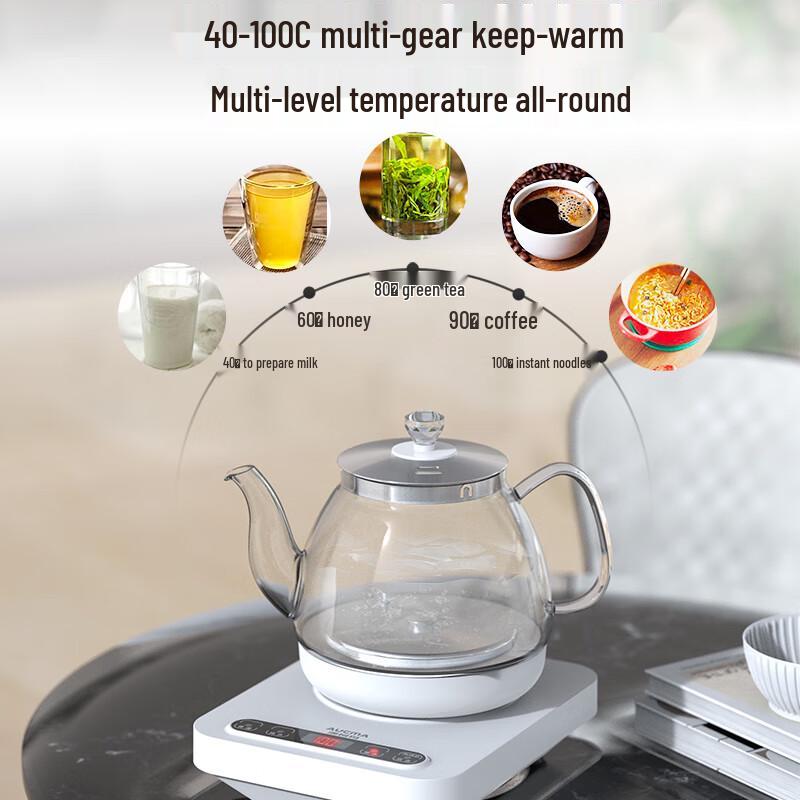 AUCMA 0.8L Automatic Multi-Temperature Glass Electric Kettle