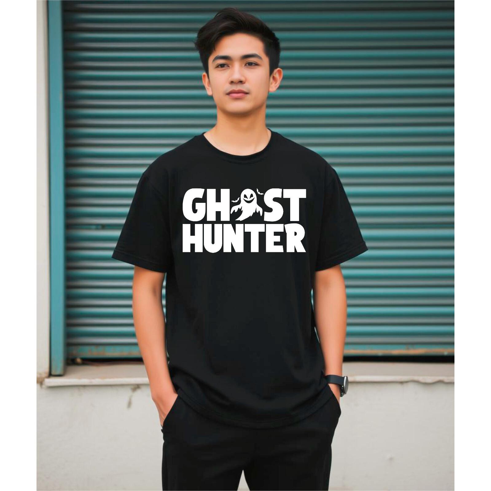 Ghost Hunter Halloween T-Shirt Funny Trick Or Treat Pumpkins Boo Halloween Tee S