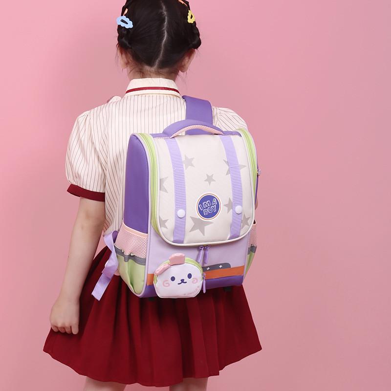 Cute Cartoon Style Preschool Backpack For Children With Breathable Oxford Fabric