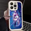 Phone Case for iPhone 17 Air 16E 15 16 Pro Max Genshin Impact Raiden Shogun Cover 14 Plus 13 12 Mini Soft Shell Silicone Fundas