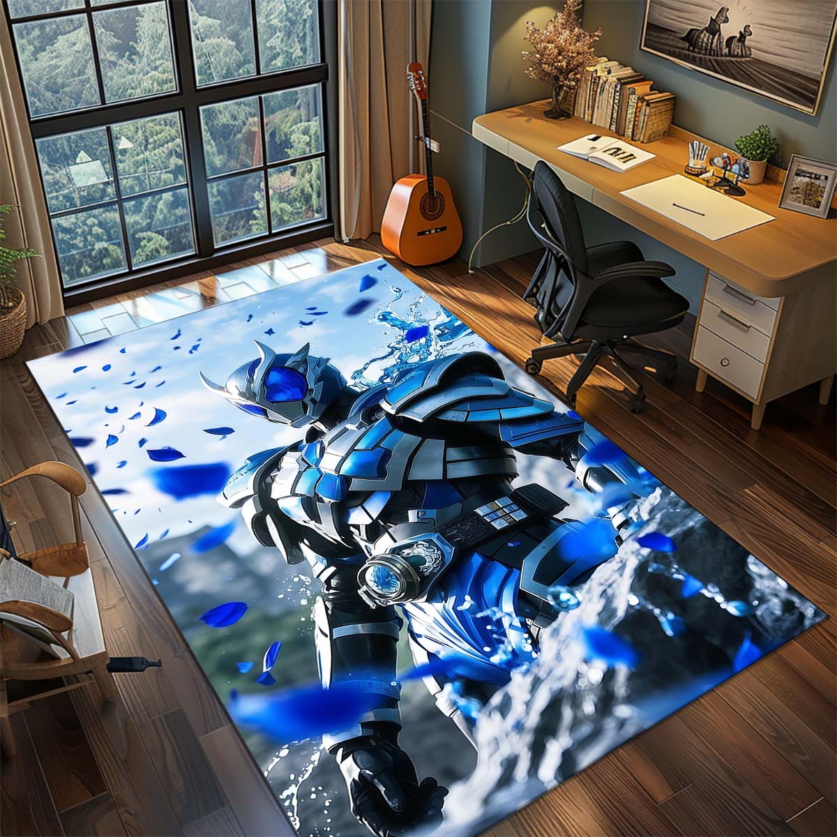 

Kamen Rider Area Carpet for Living Room Bedroom Home Decor Cool Movie Mat Floor Mat 60x90cm