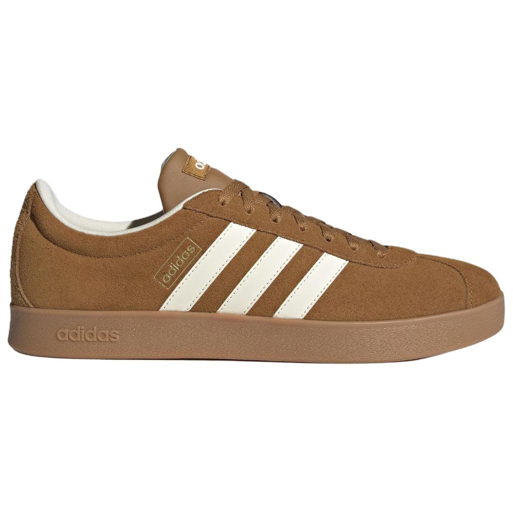 New Adidas Vl Court Classic Anti Slip Wear Resistant Low Top Skateboard Shoes Unisex Brown KK3773