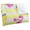 BlueÂ´s Clues Silky Patterned Blue Hanukkah Supersoft Blanket