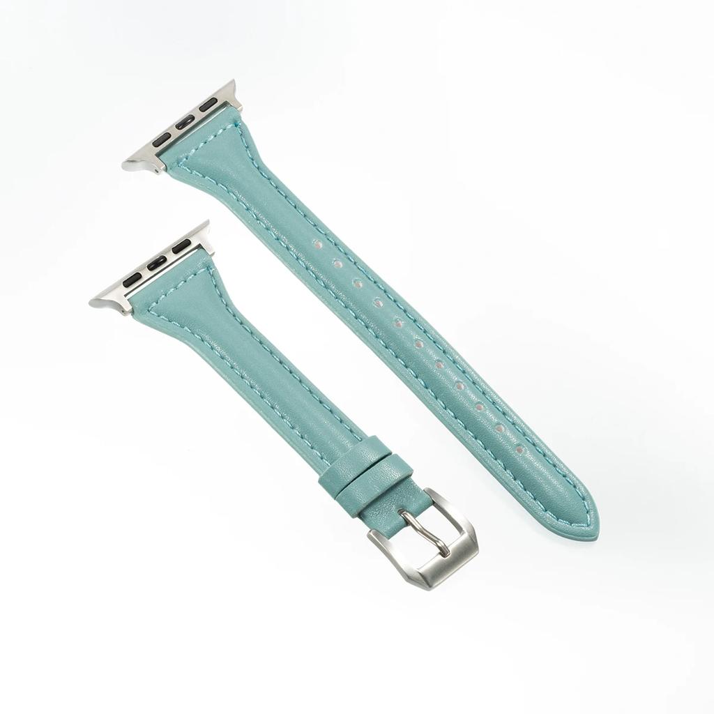 Slim Girl Strap For Apple Watch S10 42mm 46mm 9 8 7 41/45mm PU Leather Band 38/42mm For iwatch Bracelet SE 40 44mm 6 5 4 3 49mm