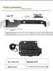 Multi-functional Outdoor EDC with Bottle Opener, Whistle, Chain, Shovel, Knife, Ice Hammer, and Straight Knife.