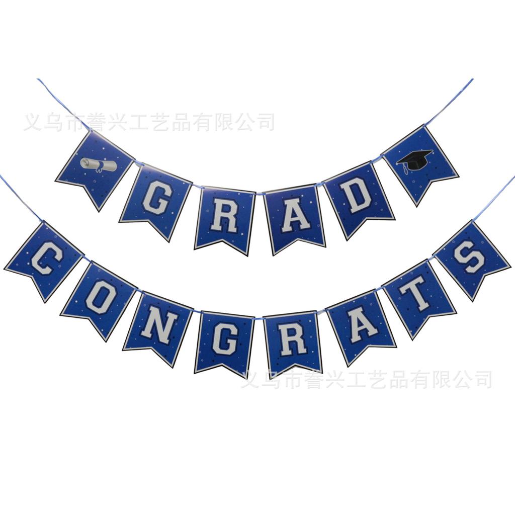 Spot Promotion Party Flag Drawing Graduation Season Unicorn Dinosaur 50 Year Old Holiday Decoration Flag Drawing Party Decoration Banner