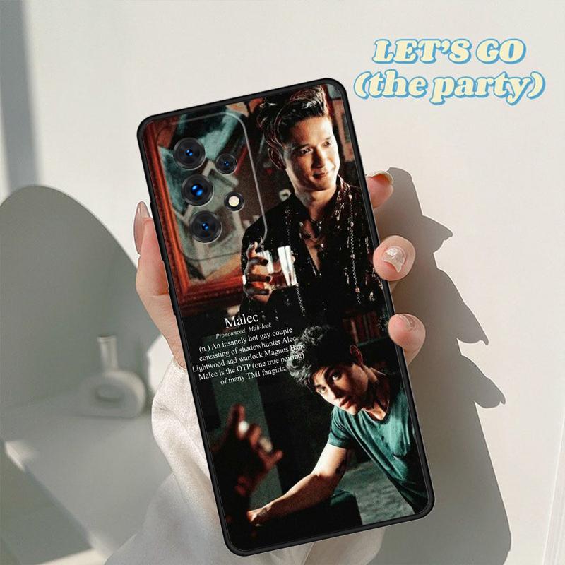 Shadowhunters Malec phone case For Samsung Galaxy A42 A31 A40 A51 A71 A32 A80 A91 A52 A72 A73 A20e A21S A50 A70 A11 A12 Cover