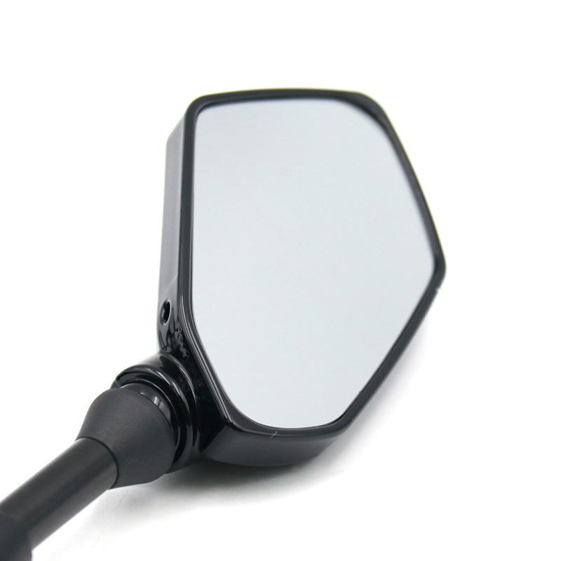 Universal Motorcycle Rearview Mirror with LED Turn Signal for Street Bikes, Cruisers, and Scooters