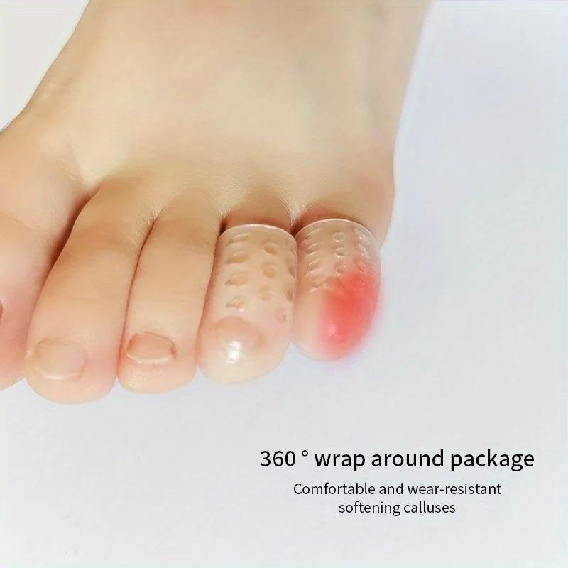 50Pcs Silicone Finger And Toe Protectors Breathable Gel Finger Caps Odorless Finger And Toe Covers For Men And Women Anti-friction Finger Tubes
