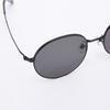 Aloeyewear [Air Titanium] AL2502 0909M Air Titanium Round Black Sunglasses