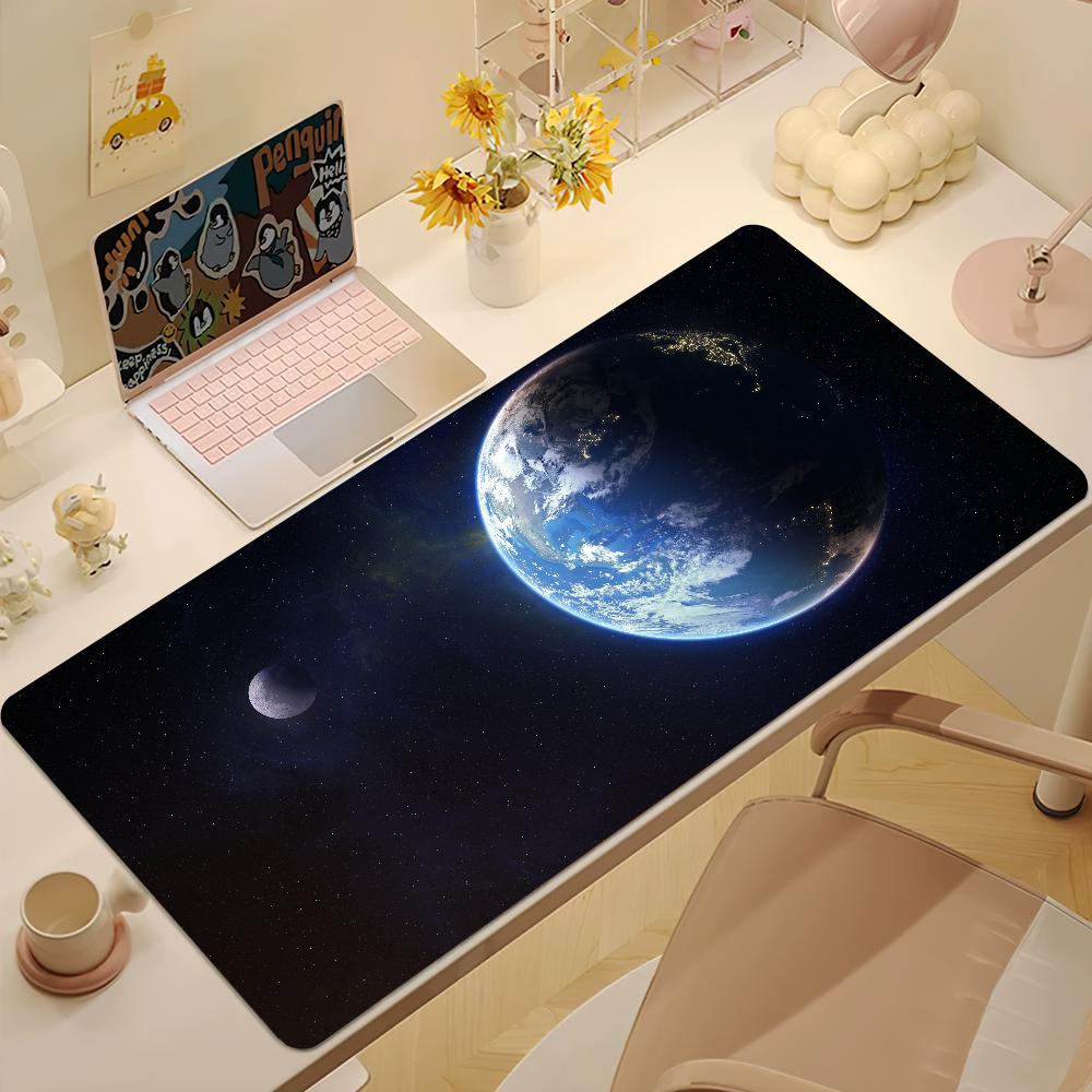 Space Nature From Space Earth Mouse Pad Desk Mat Large Nonslip Antifray Keyboard Ergonomic Office Rubber Pc Home Custom