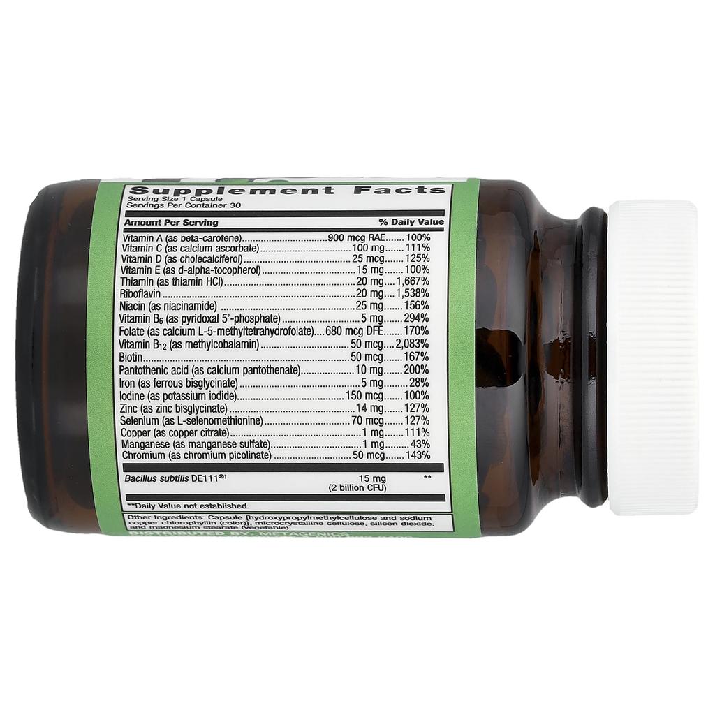 Metagenics UltraFlora®, Probiotic + Multivitamin, 30 Capsules