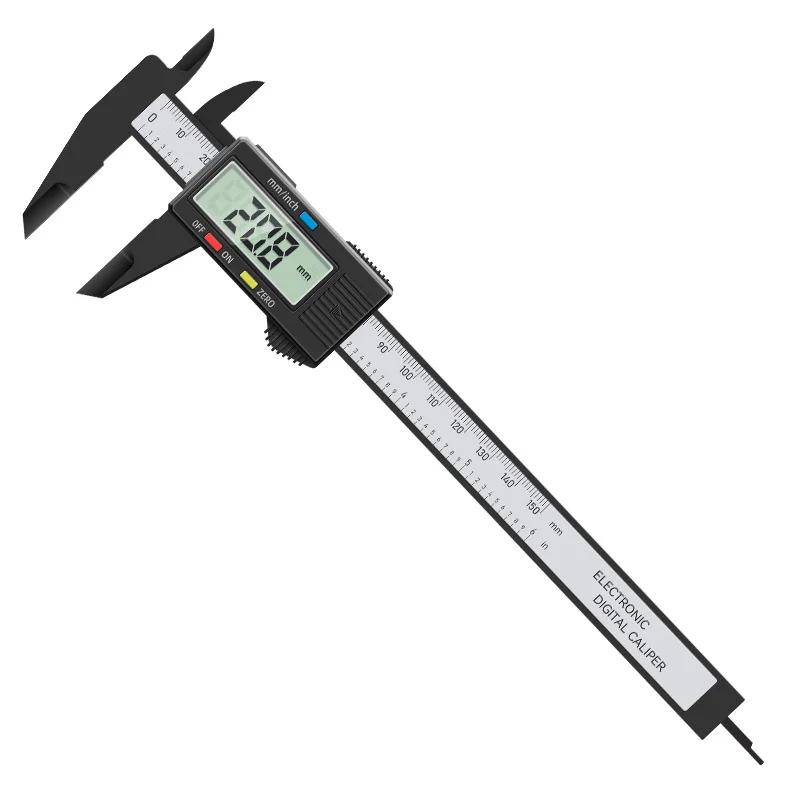 150mm Electronic Digital Caliper Carbon Fiber Dial Vernier Caliper Gauge Micrometer Measuring Tool Digital Ruler