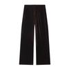 European & American Style Hooded Velvet Coat and Wide-Leg Pants - Autumn Collection