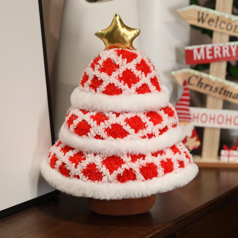 Adorable Christmas Tree Plush Hugging Pillow - Festive Ornament for Sofa or Living Room