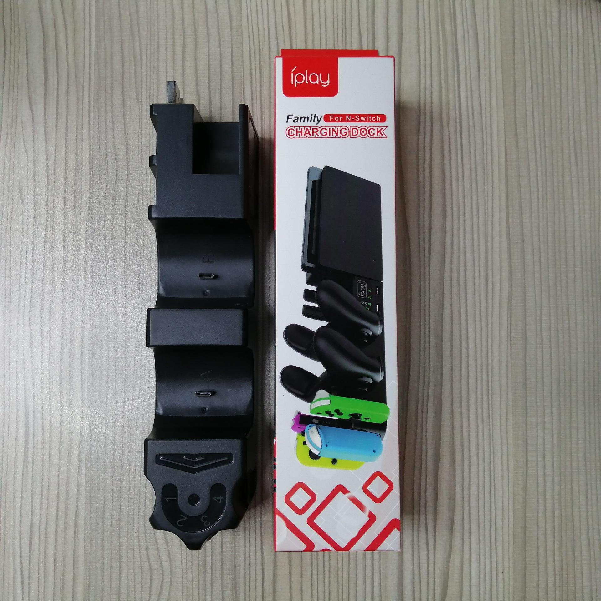 

Зарядная станция 6-в-1 для Nintendo Switch, Joy Pad 2 Pro, поддержка зарядки USB 2.0 и игровых аксессуаров 23*5.1*5.8cm чёрный