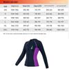 Pulia Unisex Long Sleeve Split Wetsuit Top