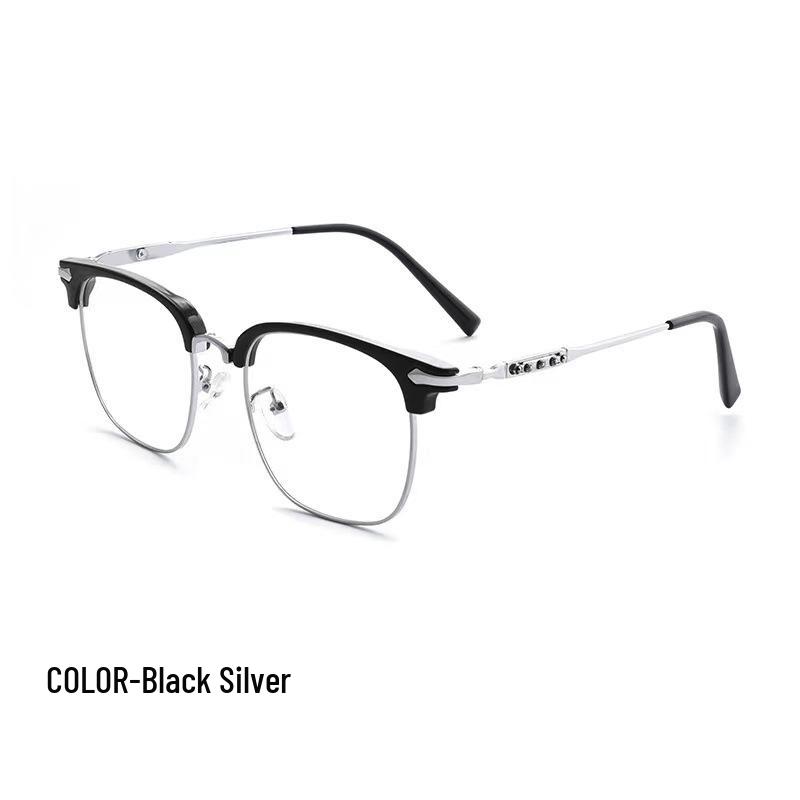 Japanese & Korean Retro Prescription Eyeglass Frames for Men & Women - Trendy Literary Style with Plain or Custom Lenses