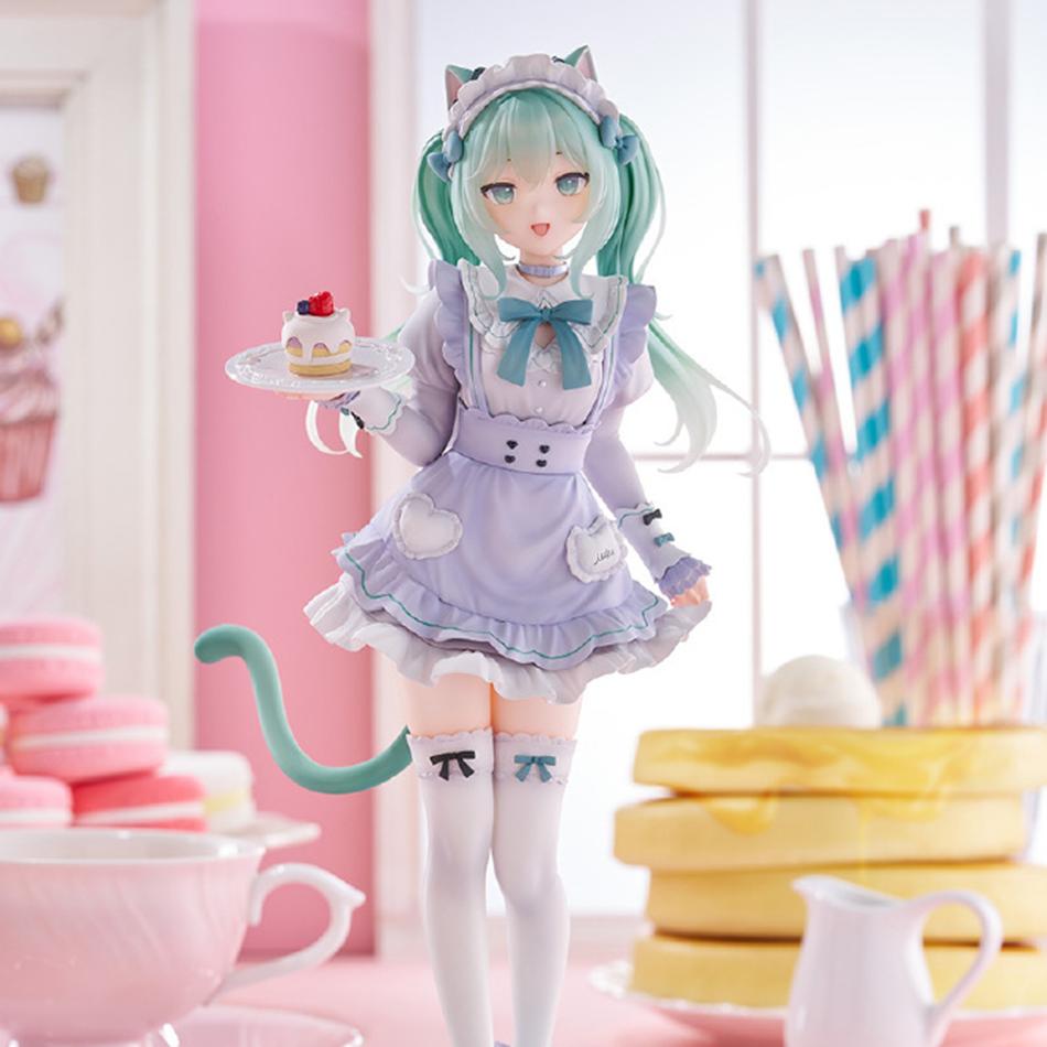 New 18cm Anime Hatsune Miku Figure Sexy Character Ornaments Nachoneko Kawaii Car Decoration Collectible Model Gift
